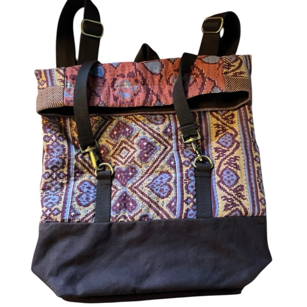 Sari Bari Bag Travel Backpack Recycled Materials Sustainable Eco Friendly